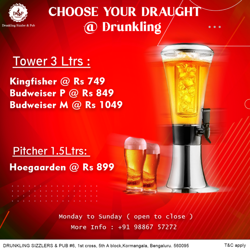 Drunkling Sizzlers and Pub Koramangala Bangalore 